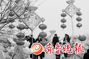 德州董子园花灯会受欢迎 每天都迎来上万看客